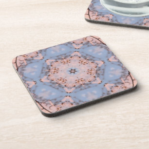Kaleidoscoop Morning Blue & Frost Pink Bier Onderzetter