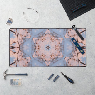 Kaleidoscoop Morning Blue & Frost Pink Bureaumat