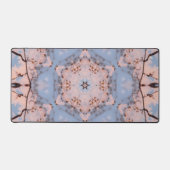 Kaleidoscoop Morning Blue & Frost Pink Bureaumat (Voorkant)