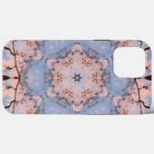 Kaleidoscoop Morning Blue & Frost Pink Case-Mate iPhone Case (Achterkant (horizontaal))