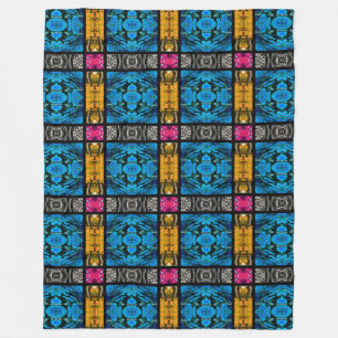 Kaleidoscoop Mosaic I + uw ideeën Fleece Deken