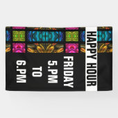 Kaleidoscoop Mosaic II + uw ideeën Spandoek (Horizontaal)