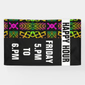 Kaleidoscoop Mosaic III + uw ideeën Spandoek (Horizontaal)