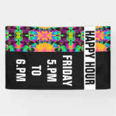 Kaleidoscoop Mosaic V + uw ideeën Spandoek (Horizontaal)