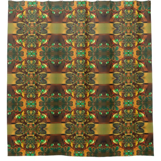 Kaleidoscoop Mosaic VI + uw ideeën Douchegordijn (Voorkant)