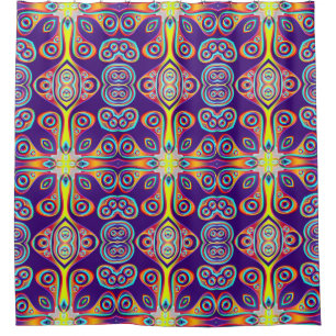Kaleidoscoop Mosaic X + uw ideeën Douchegordijn