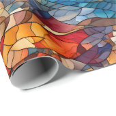 Kaleidoscoop Mozaïek: Glas in lood geïnspireerd Cadeaupapier (Rol Hoek)