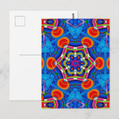Kaleidoscoop multikleurige olieverf briefkaart (Voorkant / Achterkant)