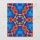 Kaleidoscoop multikleurige olieverf briefkaart (Voorkant)