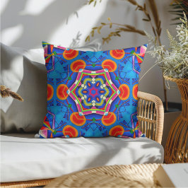 Kaleidoscoop multikleurige olieverf kussen