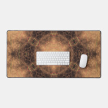 Kaleidoscoop Oranje mist zwarte achtergrond