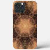 Kaleidoscoop Oranje mist zwarte achtergrond Case-Mate iPhone Case (Achterkant)