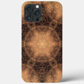 Kaleidoscoop Oranje mist zwarte achtergrond Case-Mate iPhone Case