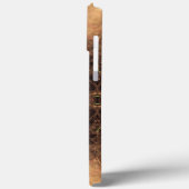 Kaleidoscoop Oranje mist zwarte achtergrond Case-Mate iPhone Case (Achterkant / Links)