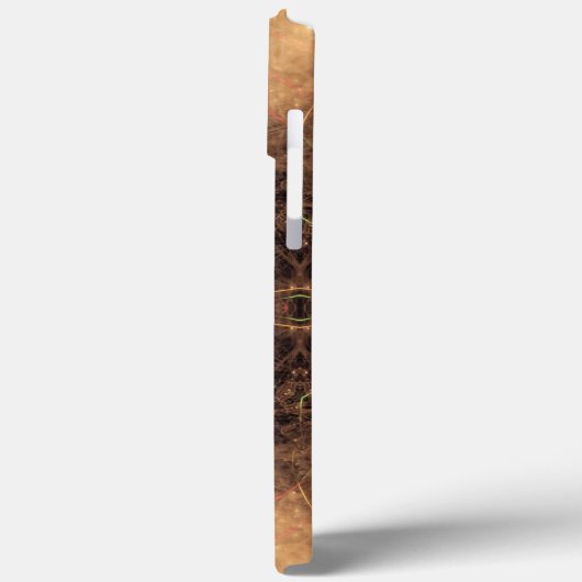 Kaleidoscoop Oranje mist zwarte achtergrond Case-Mate iPhone Case (Achterkant / Links)