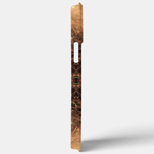 Kaleidoscoop Oranje mist zwarte achtergrond Case-Mate iPhone Case (Achterkant / Rechts)