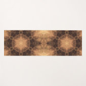 Kaleidoscoop Oranje mist zwarte achtergrond Yogamat (Voorkant (horizontaal))