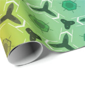 Kaleidoscoop pastelregenbooghoningraatpatroon cadeaupapier (Rol Hoek)