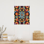 Kaleidoscoop Patronen Posters voor Home Decor (Keuken)