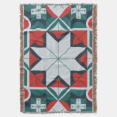 Kaleidoscoop patterned deken (Voorkant Verticaal)