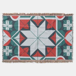 Kaleidoscoop patterned deken