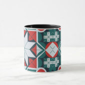 Kaleidoscoop patterned mok (Midden)