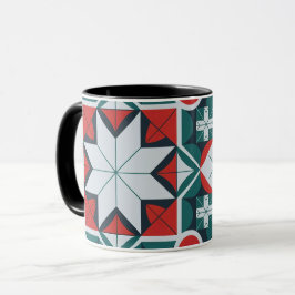 Kaleidoscoop patterned mok