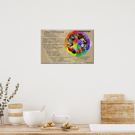 Kaleidoscoop Poster (Keuken)