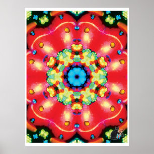 Kaleidoscoop Poster met Kinetische Collage Edelste