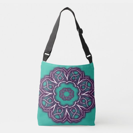 Kaleidoscoop Prints Crossbody Tas (Voorkant)