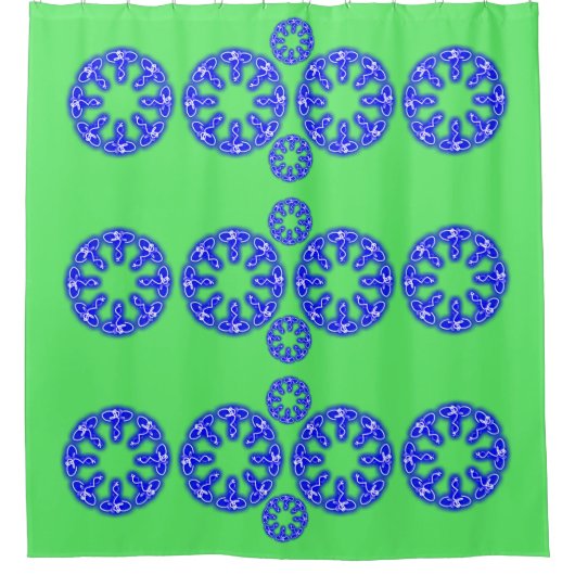 Kaleidoscoop Prints Douchegordijn (Voorkant)