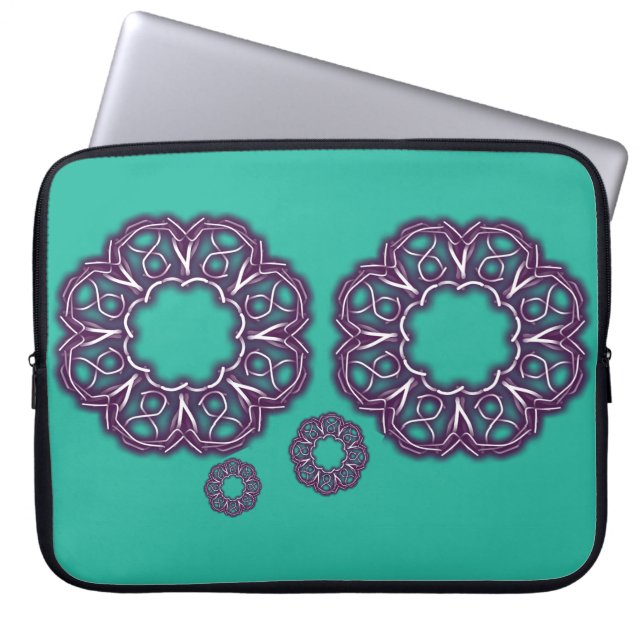 Kaleidoscoop Prints Laptop Sleeve (Voorkant)