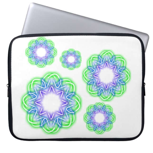 Kaleidoscoop Prints Laptop Sleeve (Voorkant)