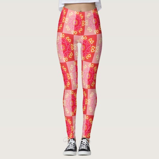 Kaleidoscoop Prints Leggings (Voorkant)
