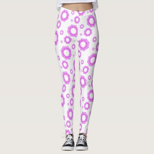 Kaleidoscoop Prints Leggings (Voorkant)