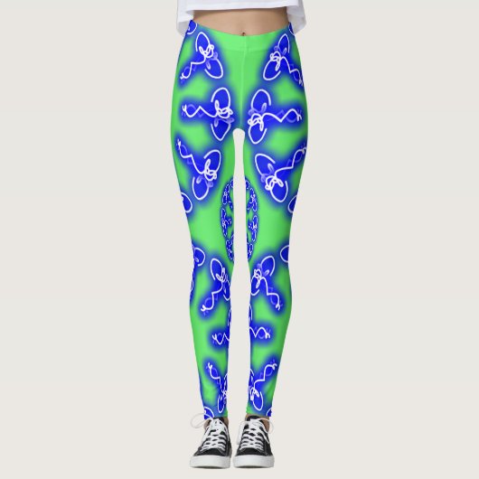 Kaleidoscoop Prints Leggings (Voorkant)
