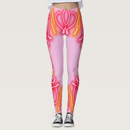 Kaleidoscoop Prints Leggings (Voorkant)