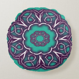 Kaleidoscoop Prints Rond Kussen