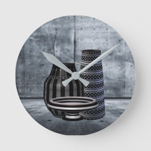 Kaleidoscoop Prints Ronde Klok (Voorkant)