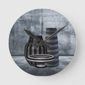 Kaleidoscoop Prints Ronde Klok (Voorkant)