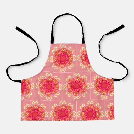 Kaleidoscoop Prints Schort (Voorkant)