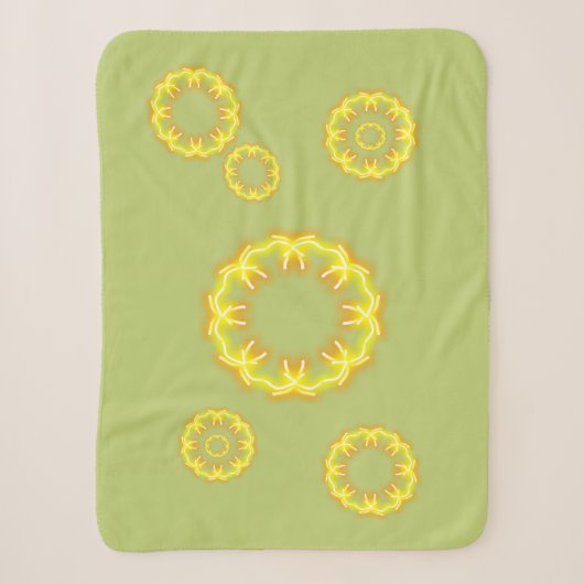Kaleidoscoop Prints Sherpa Deken (Voorkant)