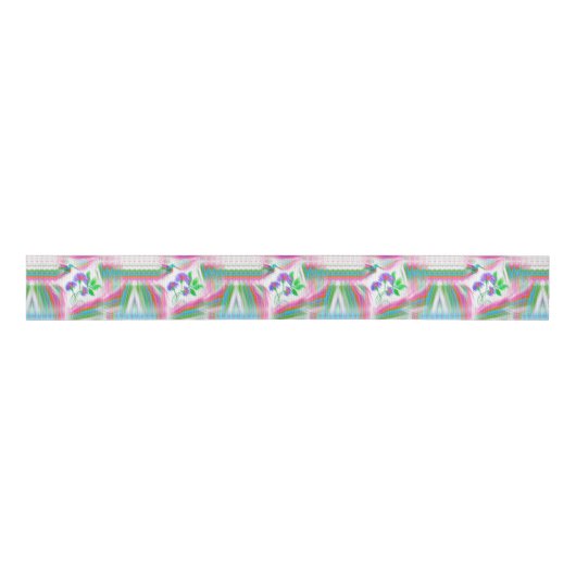 Kaleidoscoop Ribbon Grosgrain Lint (Voorkant)