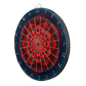 Kaleidoscoop ROOS rood + jouw idee Dartbord (Voorkant Rechts)