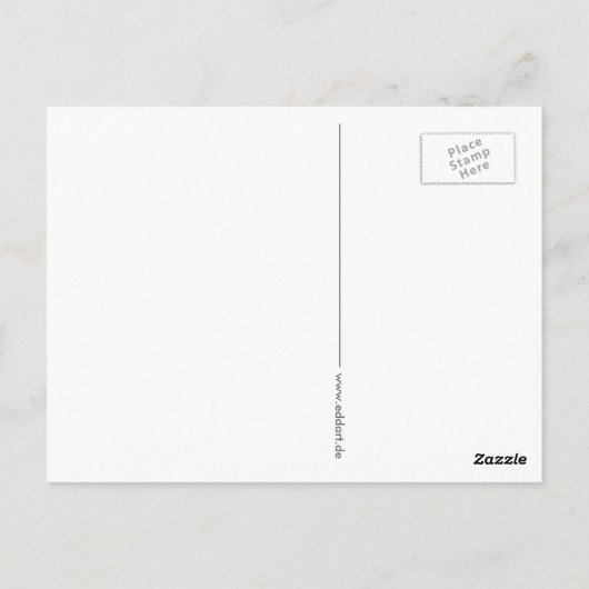 Kaleidoscoop ROOS rood + uw idee Briefkaart (Achterkant)