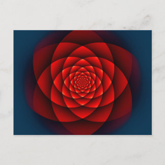 Kaleidoscoop ROOS rood + uw idee Briefkaart