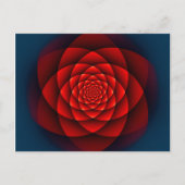 Kaleidoscoop ROOS rood + uw idee Briefkaart (Voorkant)