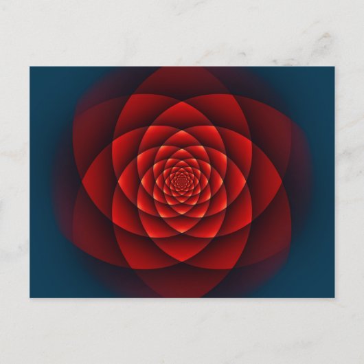 Kaleidoscoop ROOS rood + uw idee Briefkaart (Voorkant)