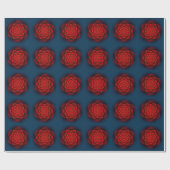 Kaleidoscoop ROOS rood + uw idee Cadeaupapier (Vlak)