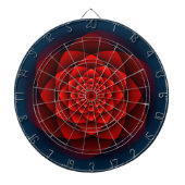 Kaleidoscoop ROOS rood + uw idee Dartbord (Voorkant)